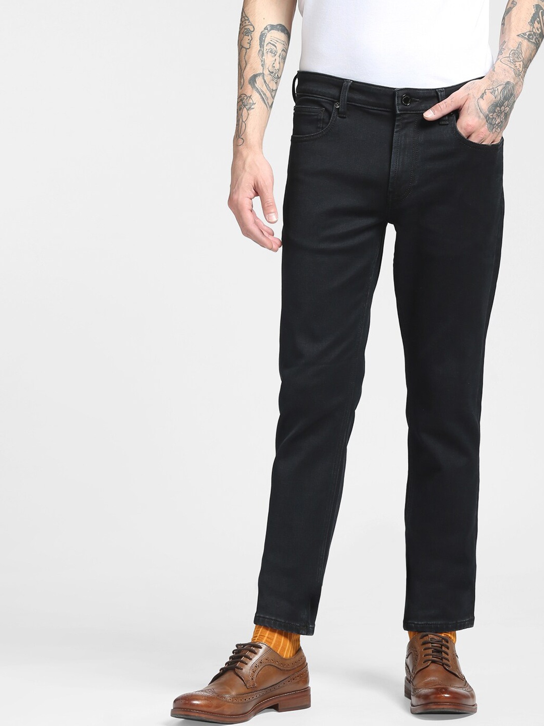

Jack & Jones Men Navy Blue Slim Fit Stretchable Jeans