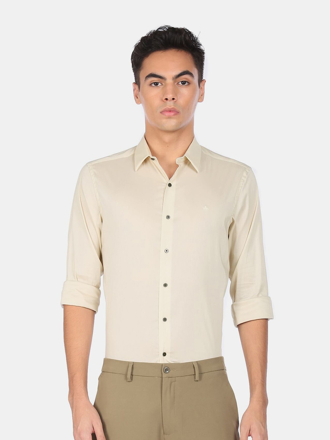 

Arrow Men Beige Casual Shirt