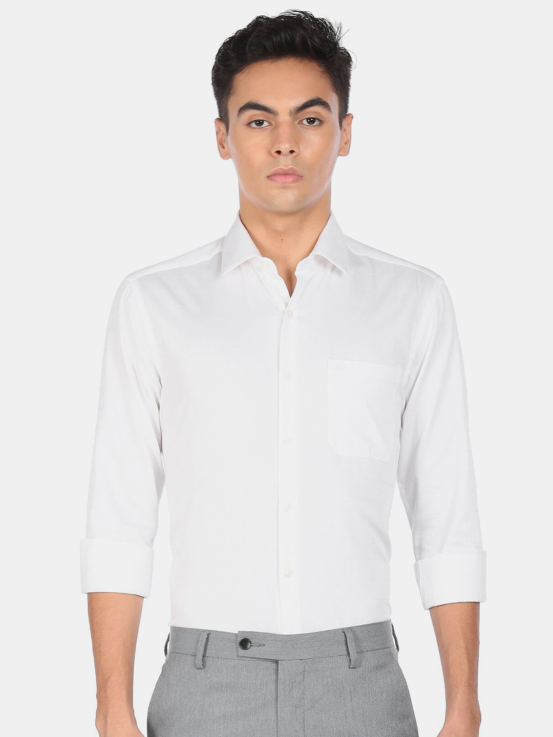 

Arrow Men White Slim Fit Cotton Casual Shirt