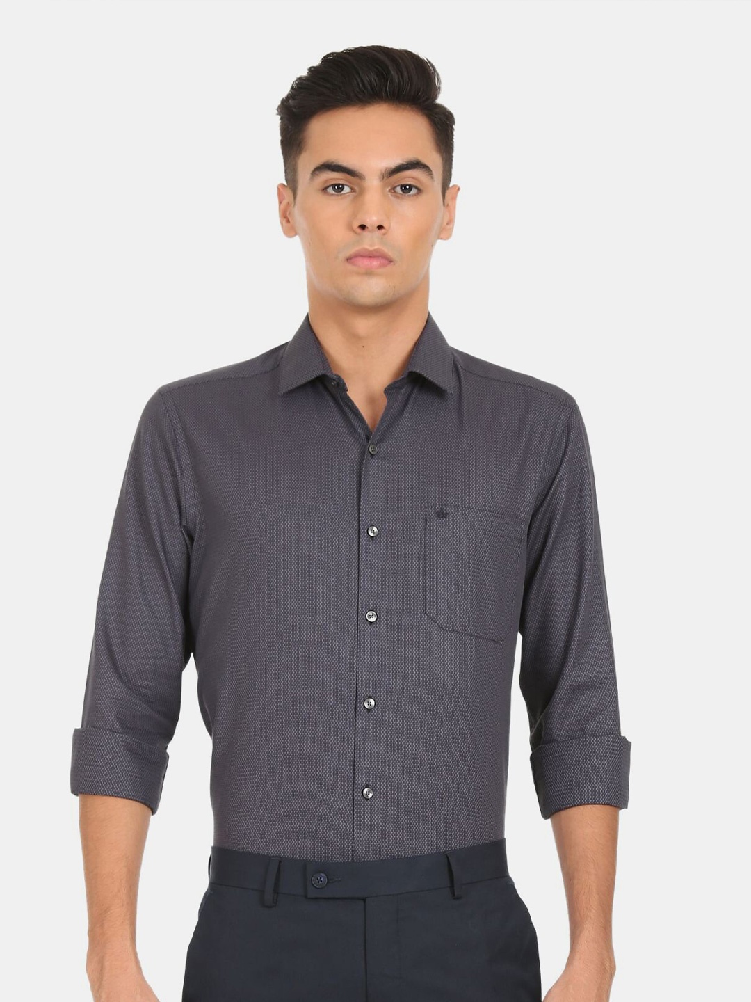 

Arrow Men Black Slim Fit Casual Shirt