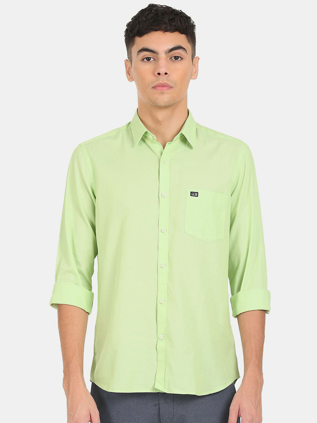 

Arrow Sport Men Green Cotton Casual Shirt