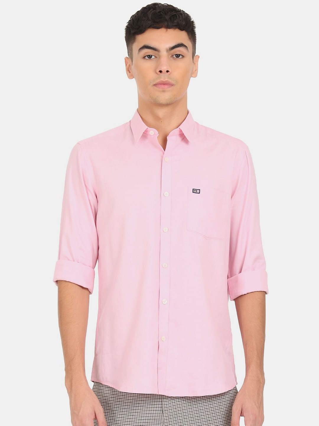 

Arrow Sport Men Pink Solid Casual Shirt
