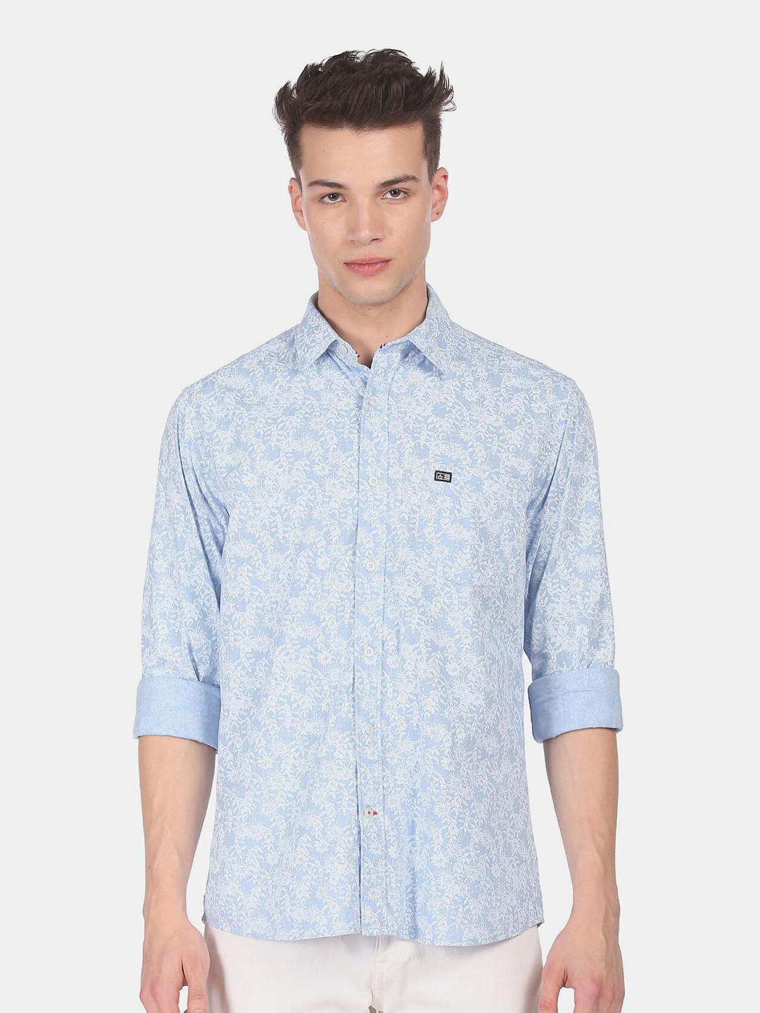 

Arrow Sport Men Blue Floral Printed Casual Shirt