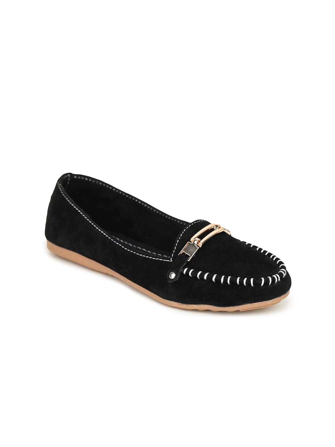 

TRASE Women Black Ballerinas Flats