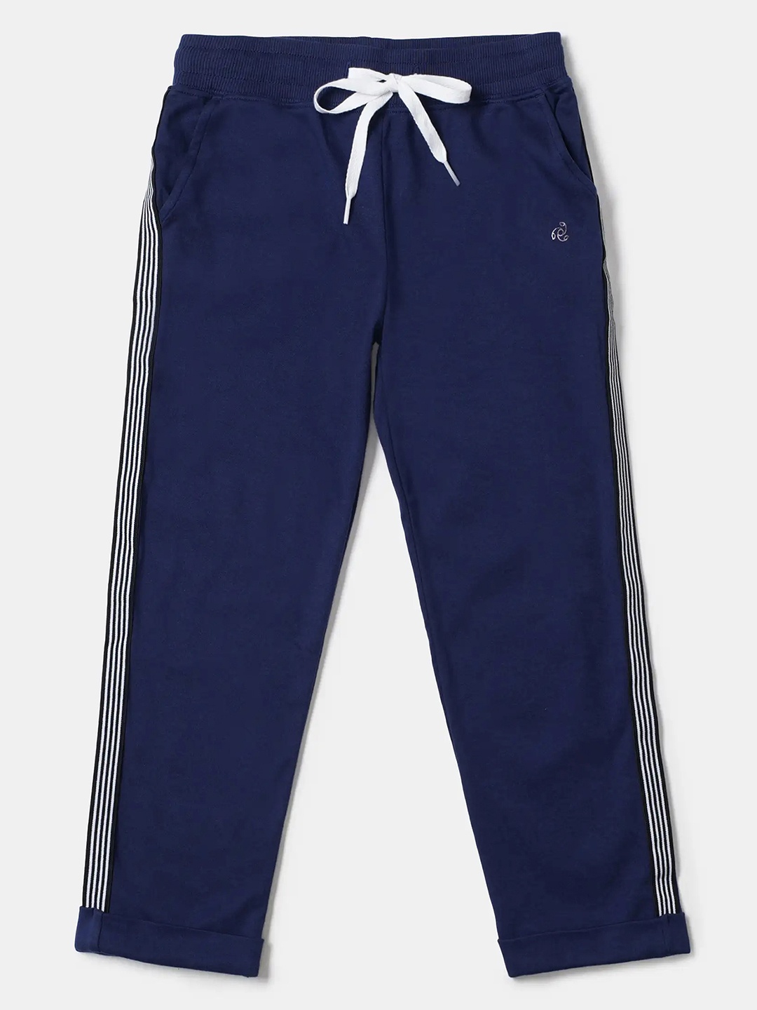 

Jockey Girls Cotton Straight Fit Track Pants with Convenient Side Pockets-AG44, Blue