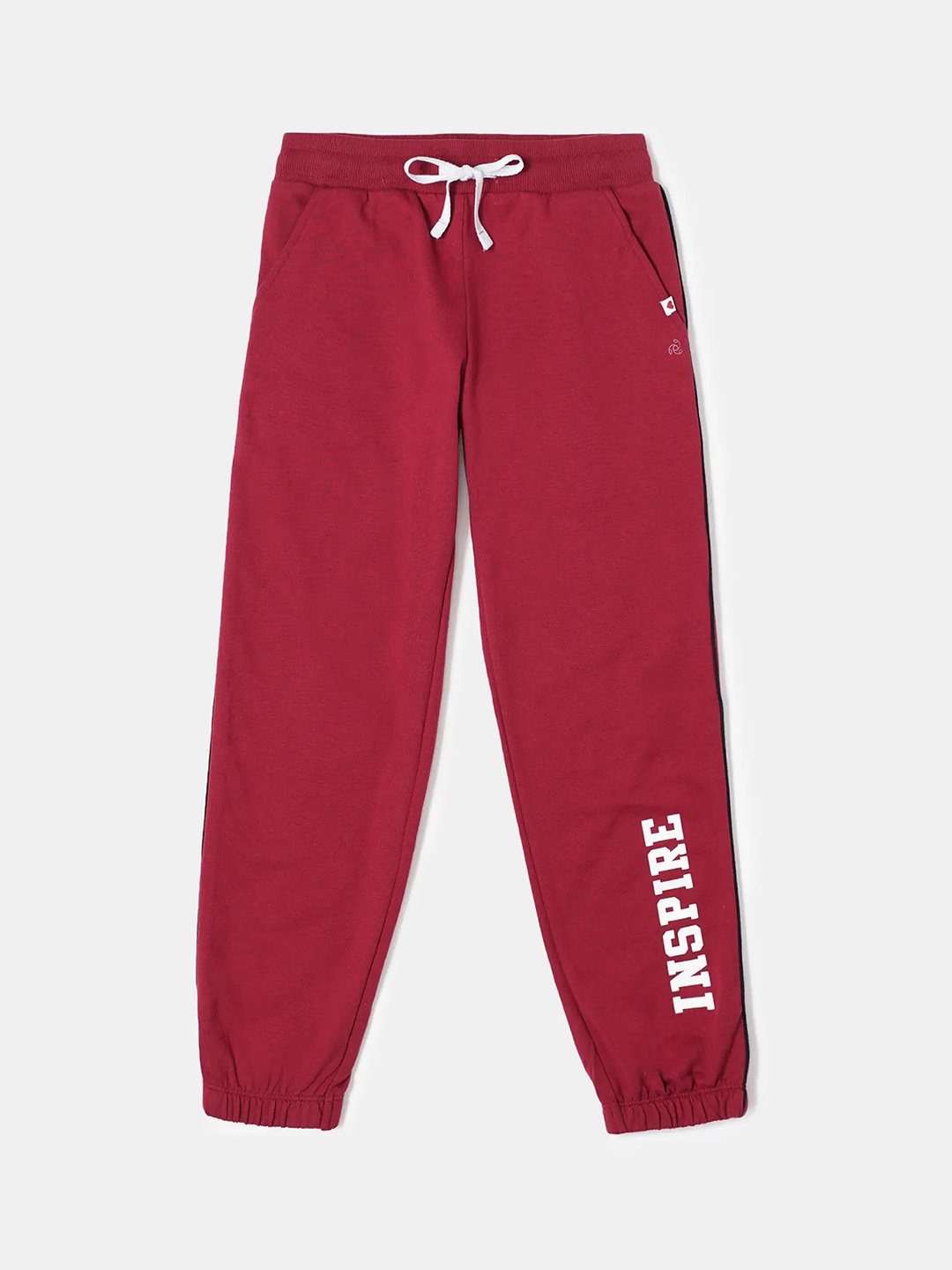 

Jockey Girls Super Combed Cotton Printed Relaxed Fit Joggers-AG68, Maroon