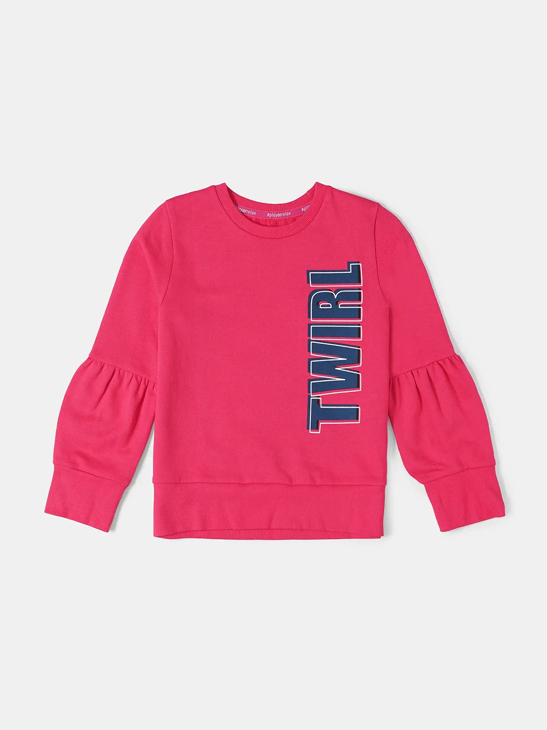 

Jockey Girls Super Combed Cotton French Terry Printed Sweatshirt-AG13, Pink
