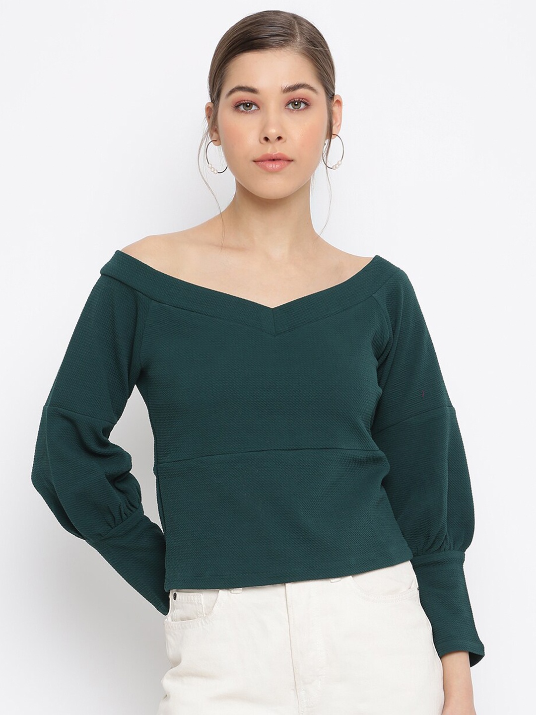 

Mayra Women Green Solid Top