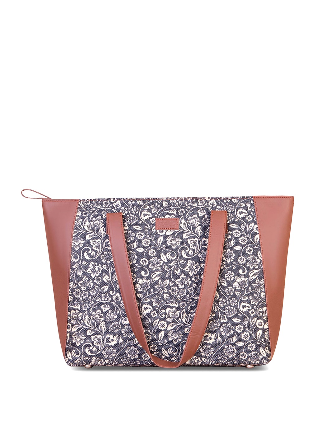 

ZOUK Black & White Floral Printed Shoulder Bag