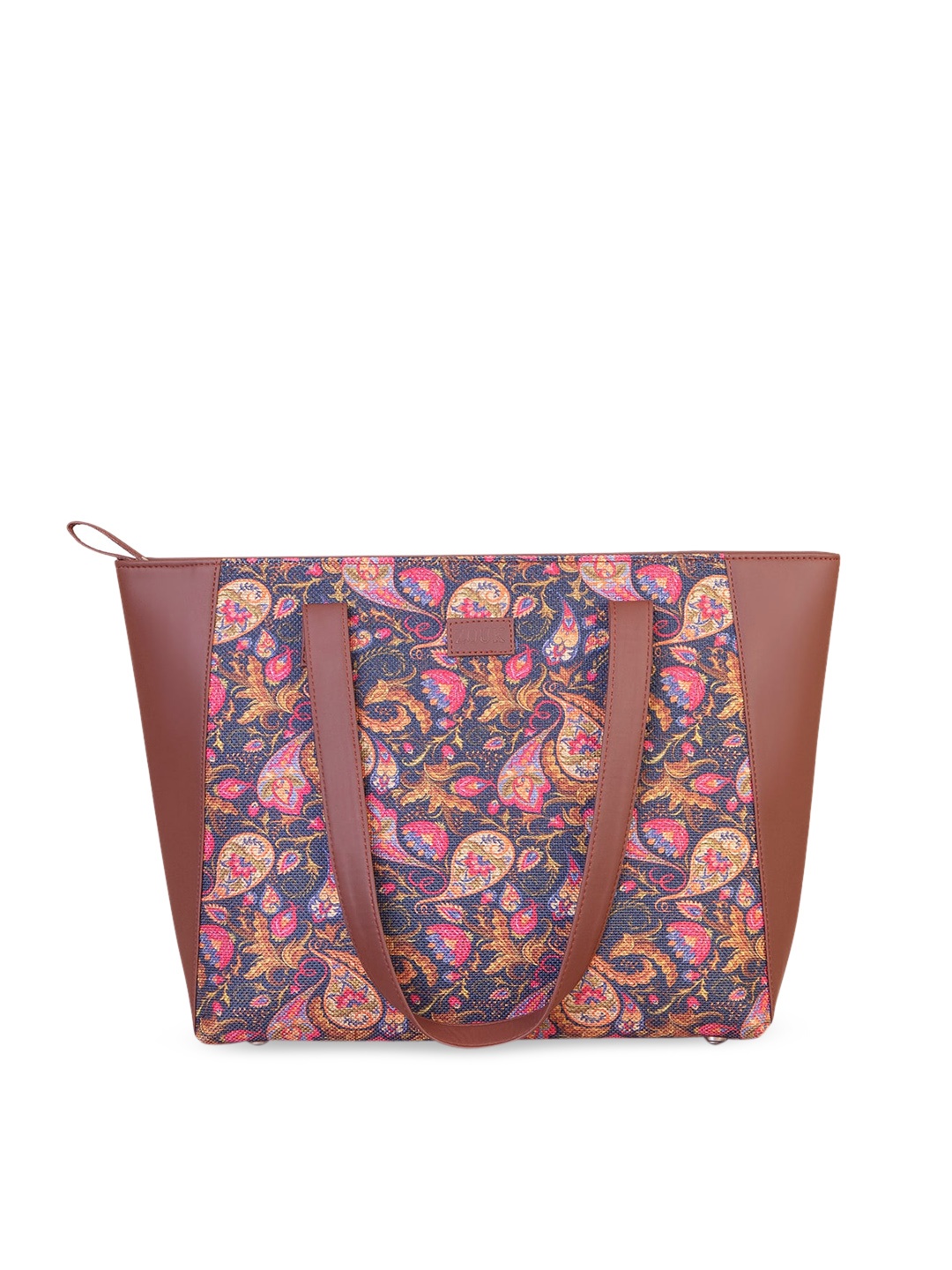 

ZOUK Multicoloured Floral Printed Shopper Tote Bag, Multi