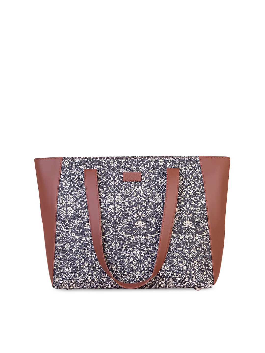 

ZOUK Black Floral Printed Swagger Shoulder Bag