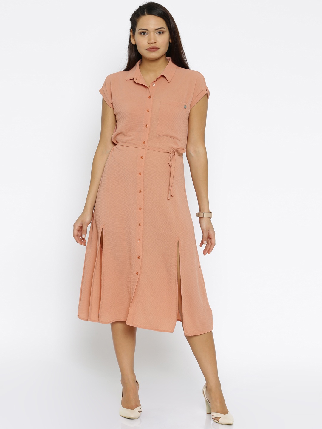 

ONLY Peach-Coloured Shirt Dress