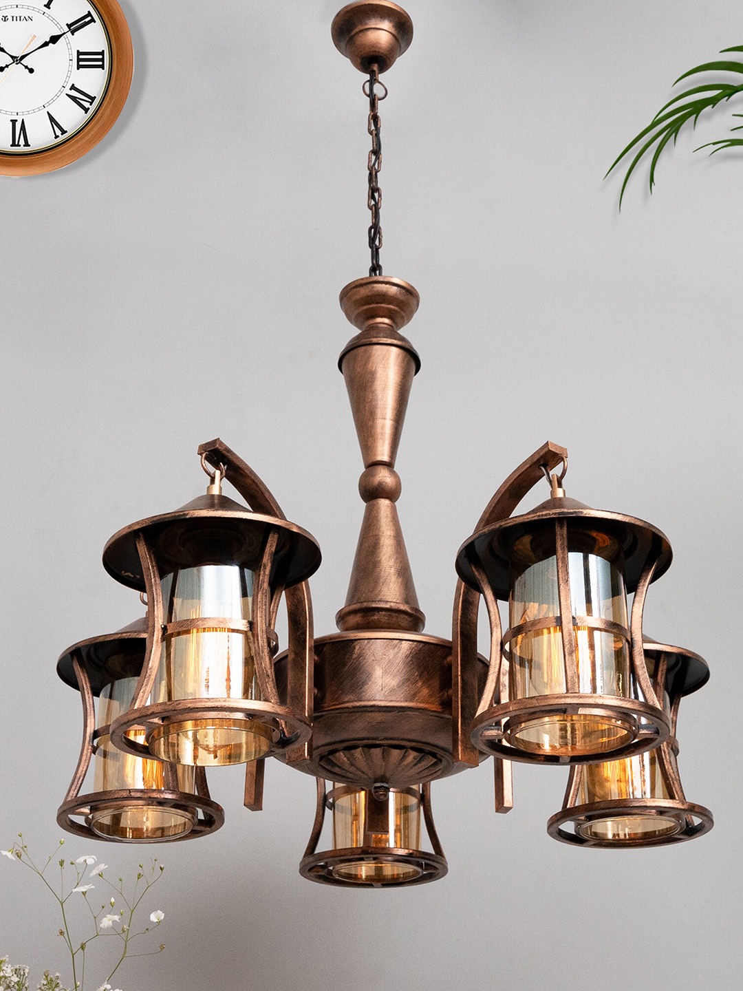 

Homesake Copper-Toned 5-Light Oil Rubbed Vintage Chandelier