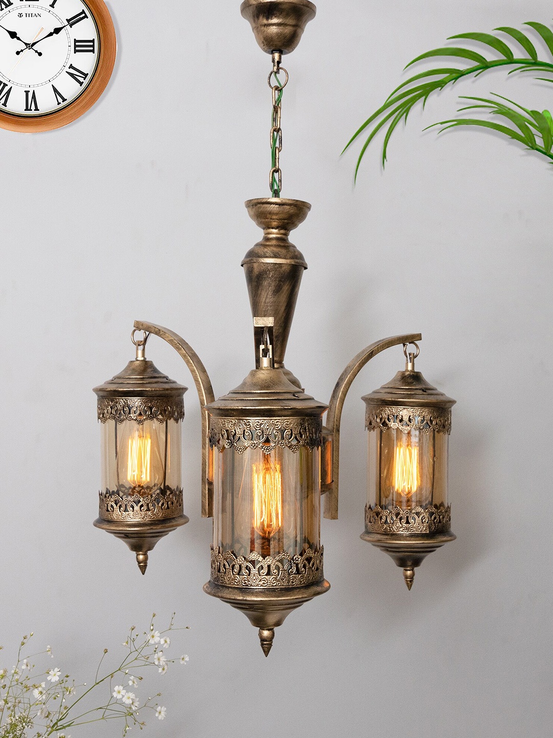 

Homesake Gold-toned 3-Light Oil Rubbed Antique Bronze Vintage Edison Chandelier