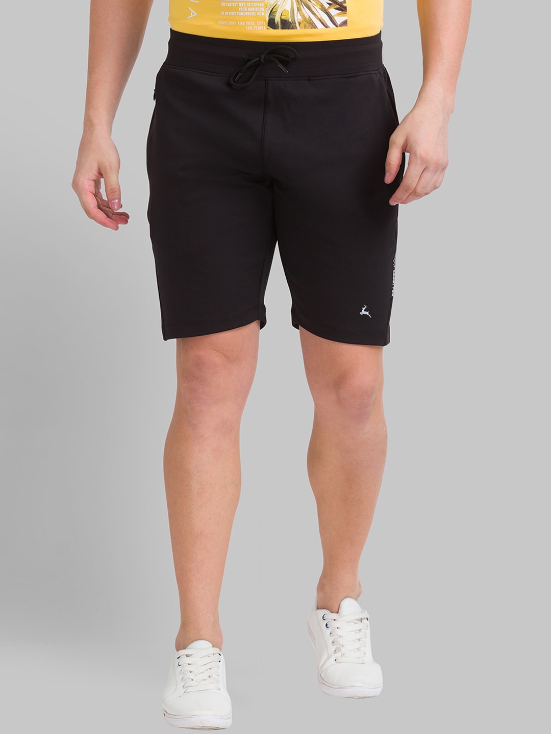 

Parx Men Black Solid Shorts