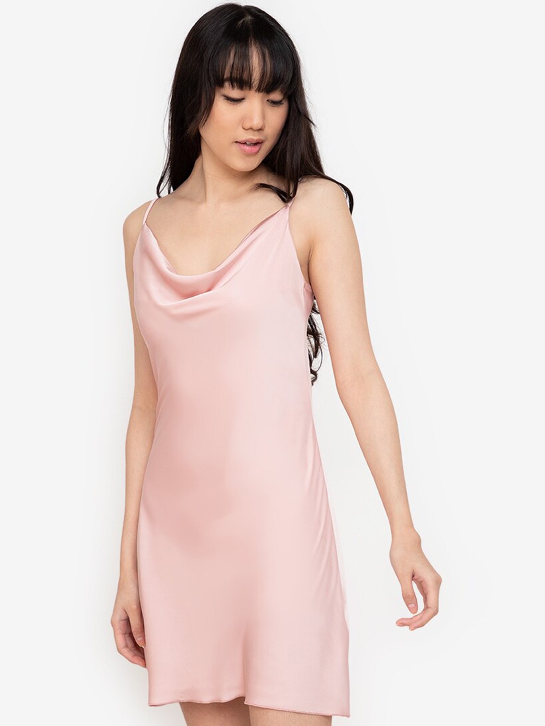 

ZALORA BASICS Pink A-Line Dress