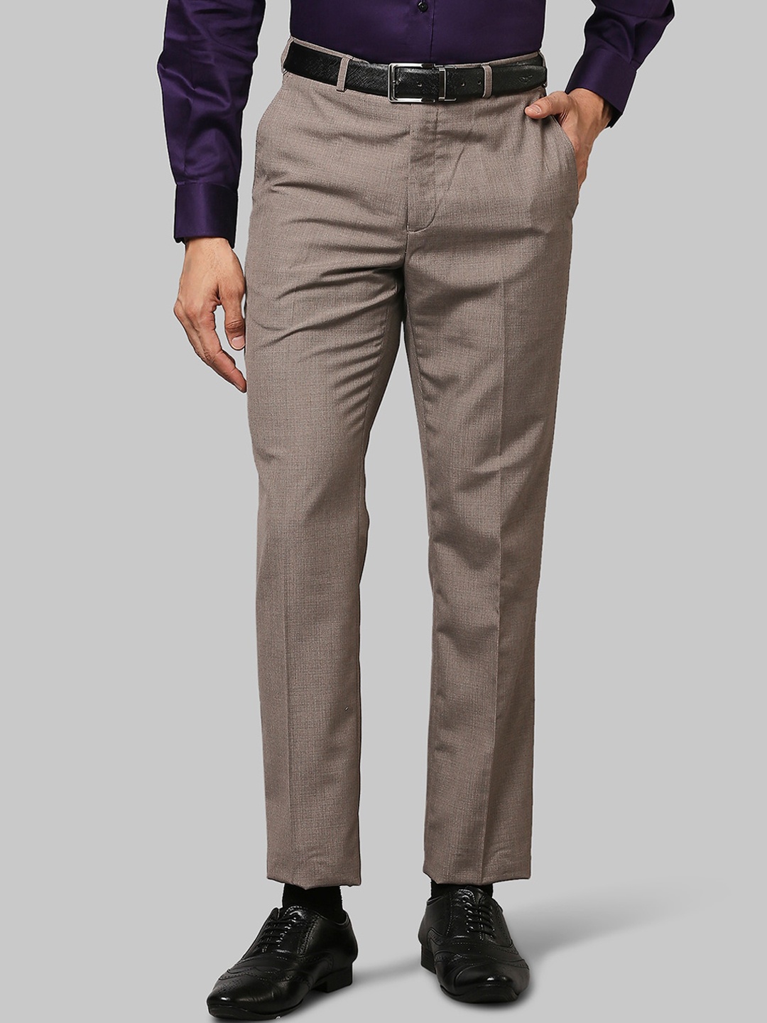 

Raymond Men Beige Formal Trousers