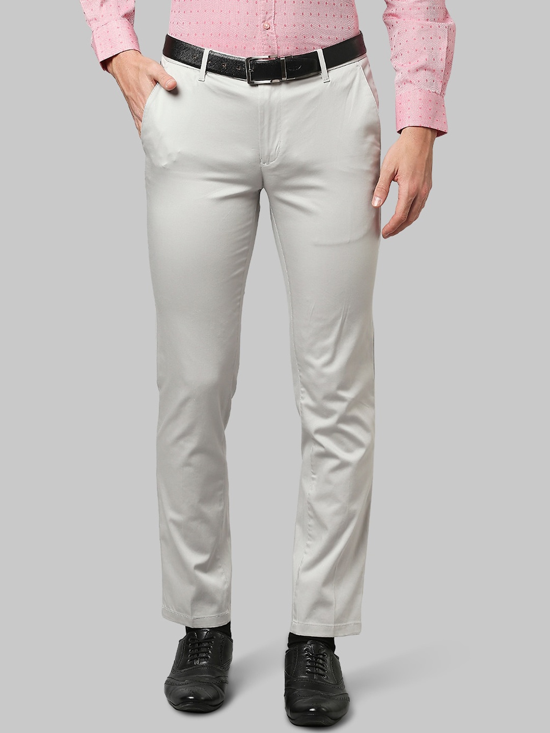 

Raymond Men Grey Slim Fit Trousers