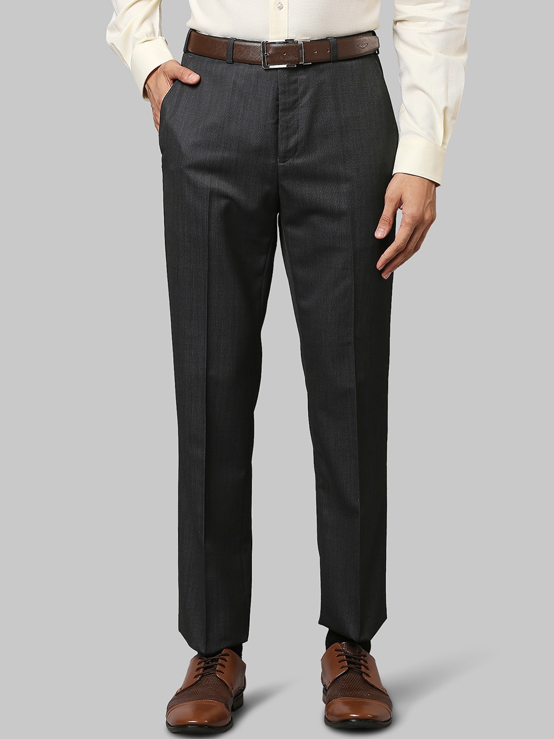 

Raymond Men Black Trousers