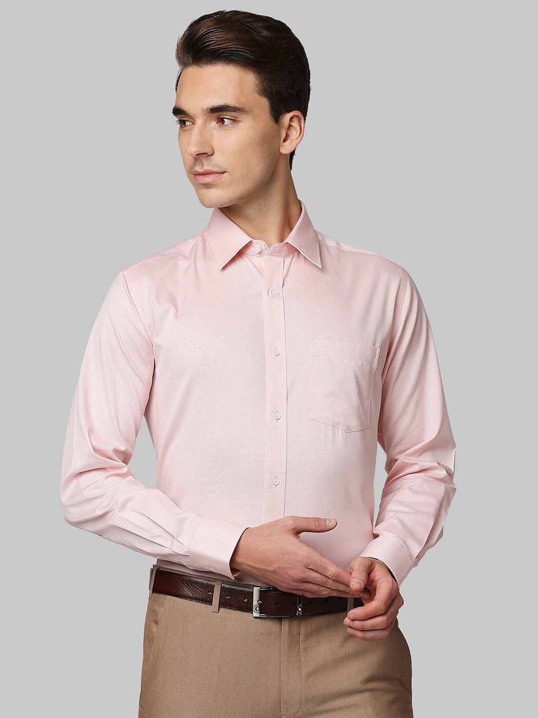 

Park Avenue Men Orange Regular Fit Cotton Formal Shirt