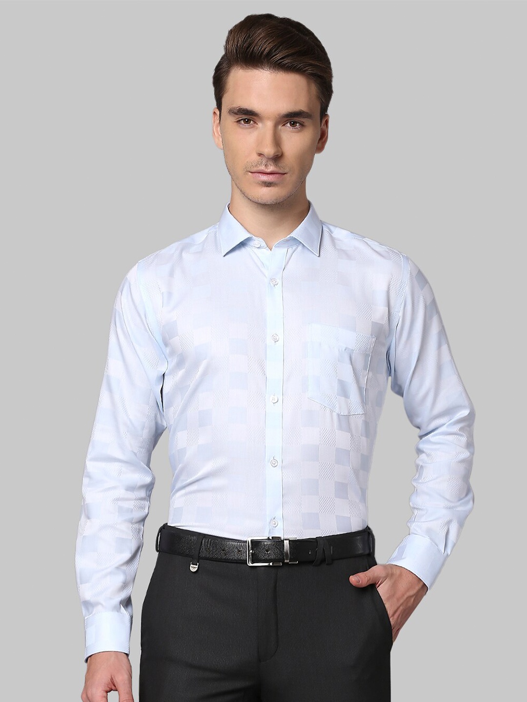 Park Avenue Men Blue Slim Fit Formal Shirt