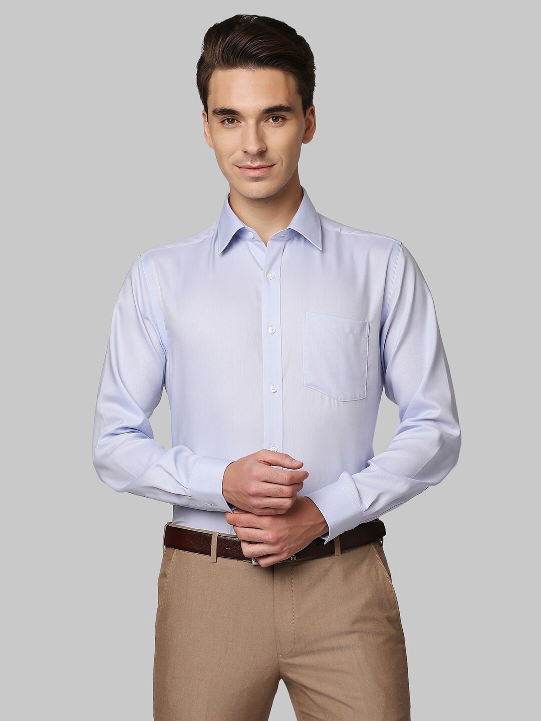 

Park Avenue Men Blue Formal Shirt