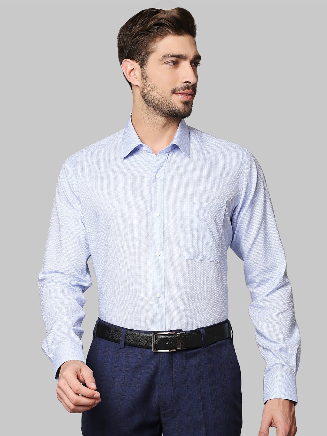 

Raymond Men Blue Formal Shirt