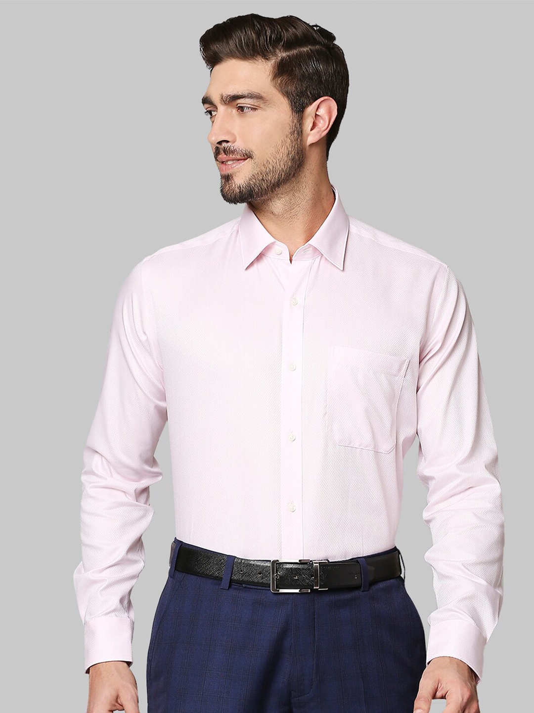 

Raymond Men Pink Regular Fit Cotton Formal Shirt