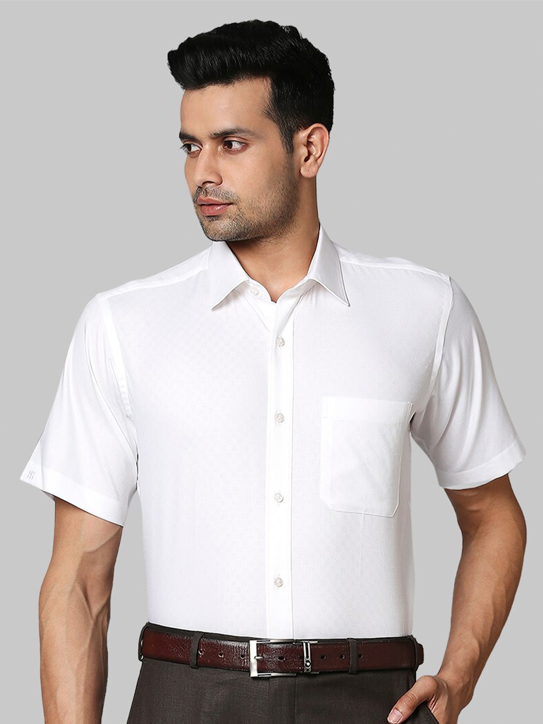 

Raymond Men White Regular Fit Cotton Formal Shirt