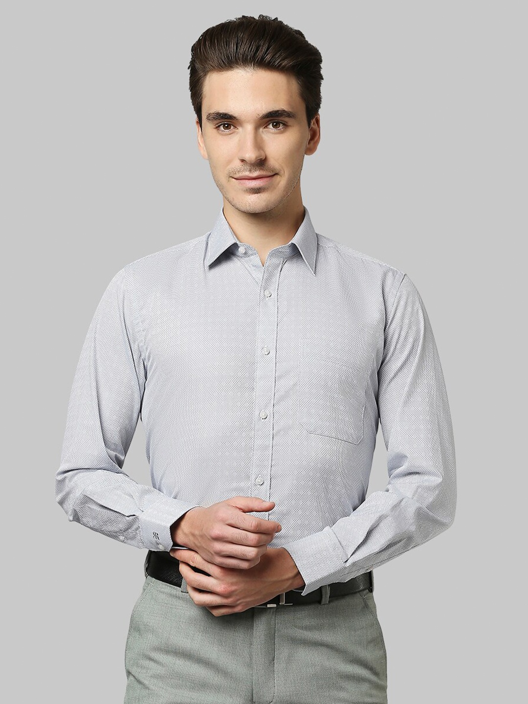 

Raymond Men Grey Regular Fit Formal Shirt