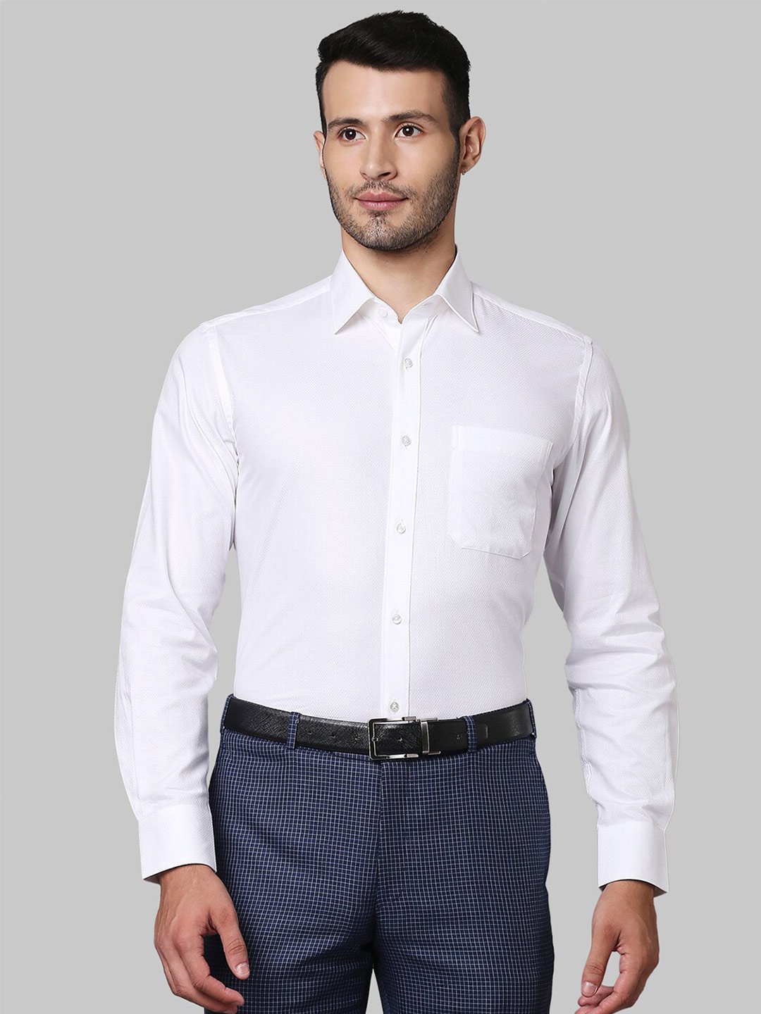 

Raymond Men White Regular Fit Cotton Formal Shirt