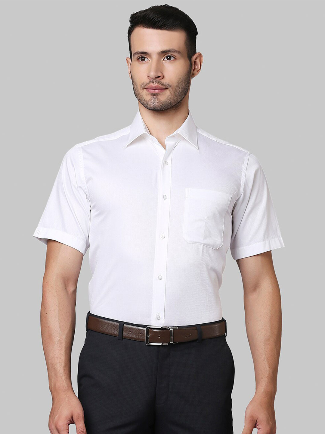 

Raymond Men White Cotton Formal Shirt