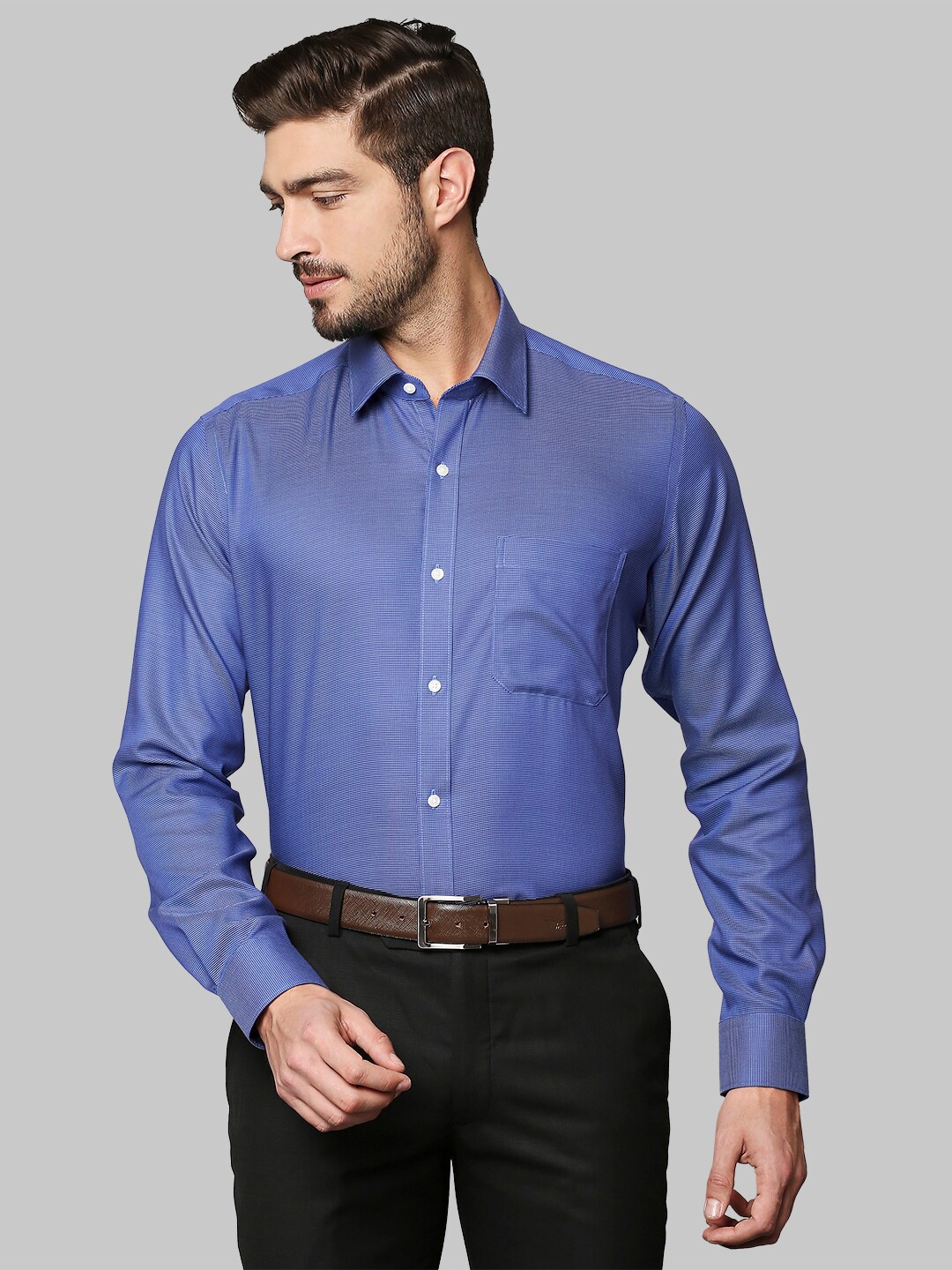 

Raymond Men Blue Formal Shirt