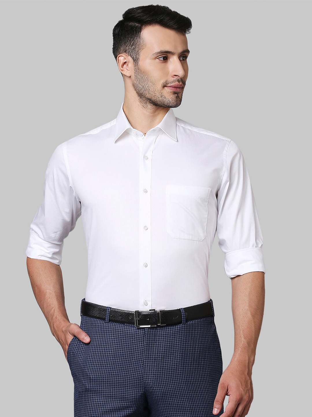 

Raymond Men White Cotton Formal Shirt