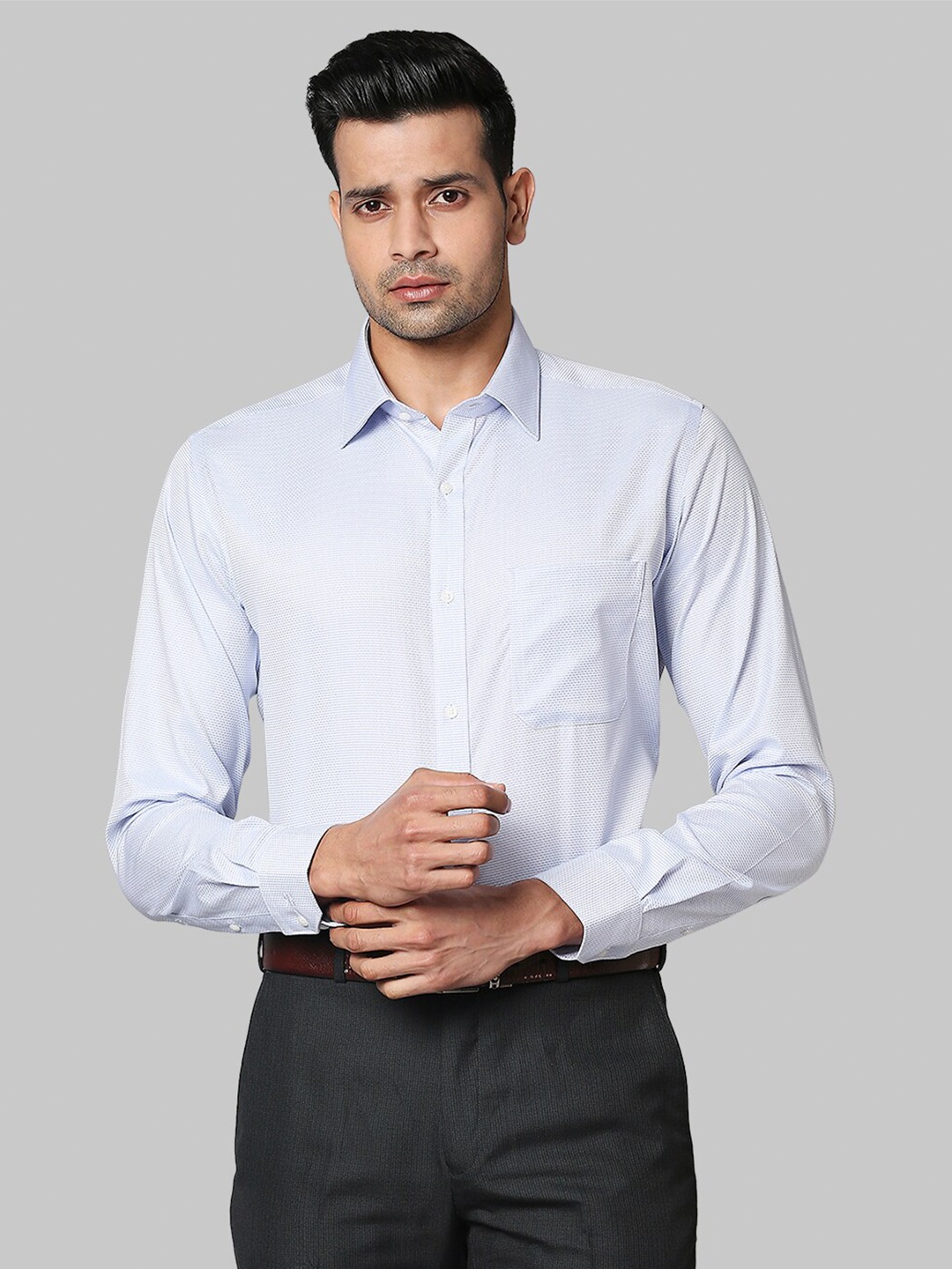 

Raymond Men Blue Slim Fit Formal Shirt