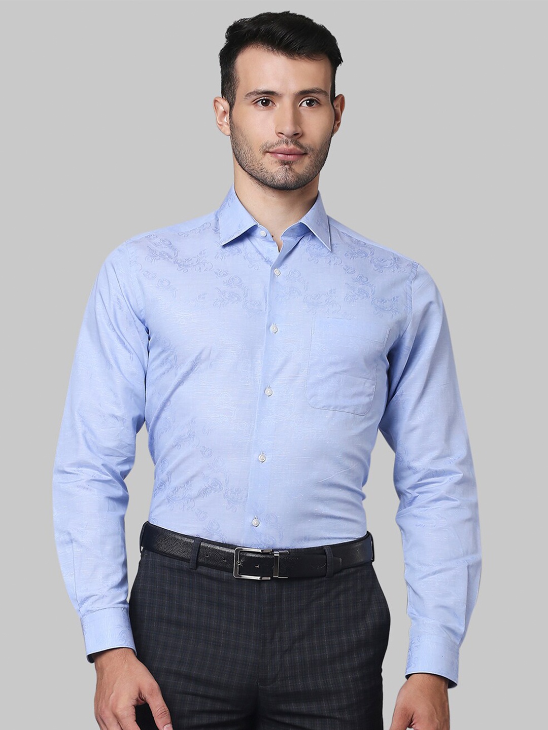 

Raymond Men Blue Formal Shirt