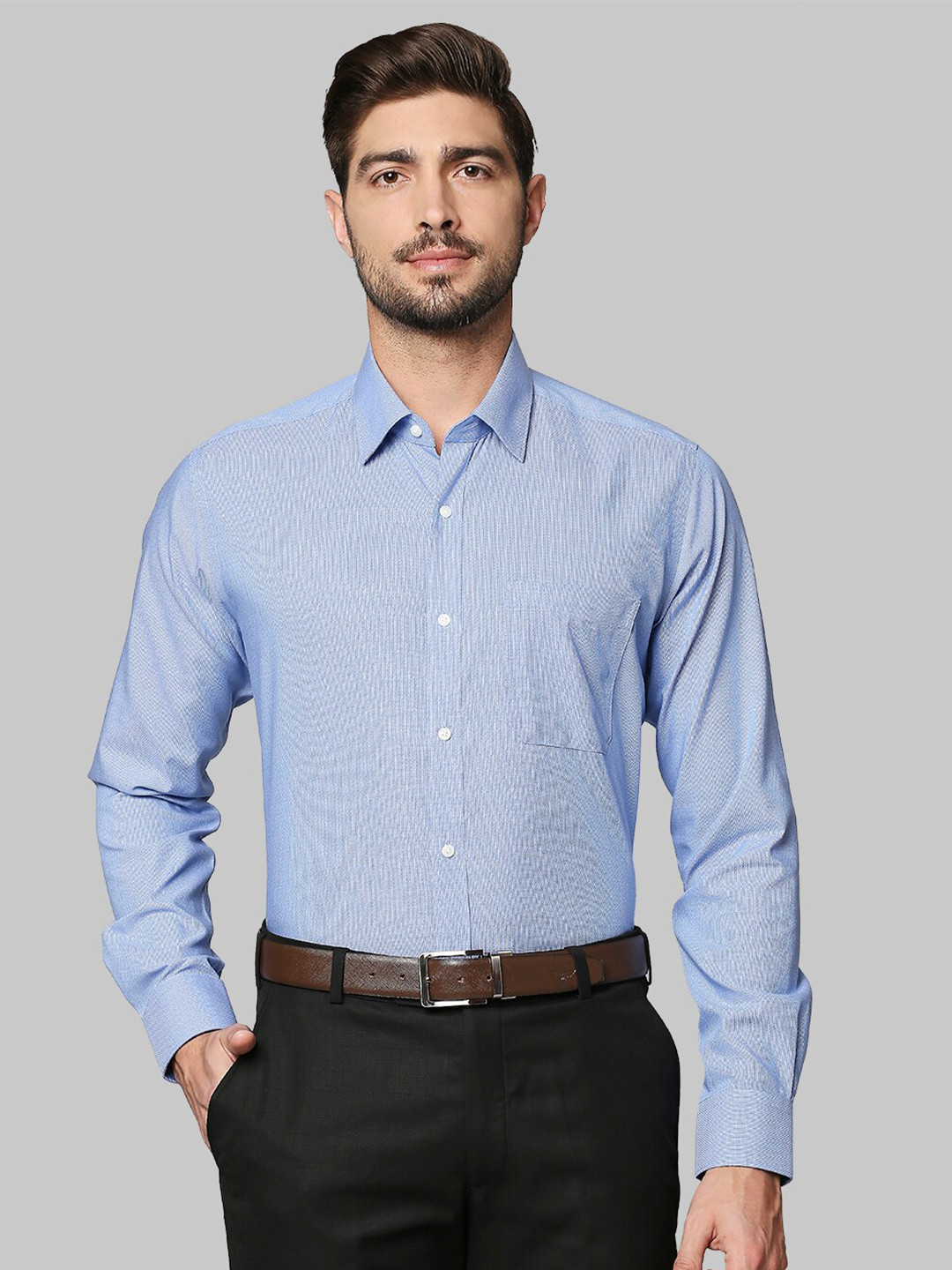 

Raymond Men Blue Formal Shirt