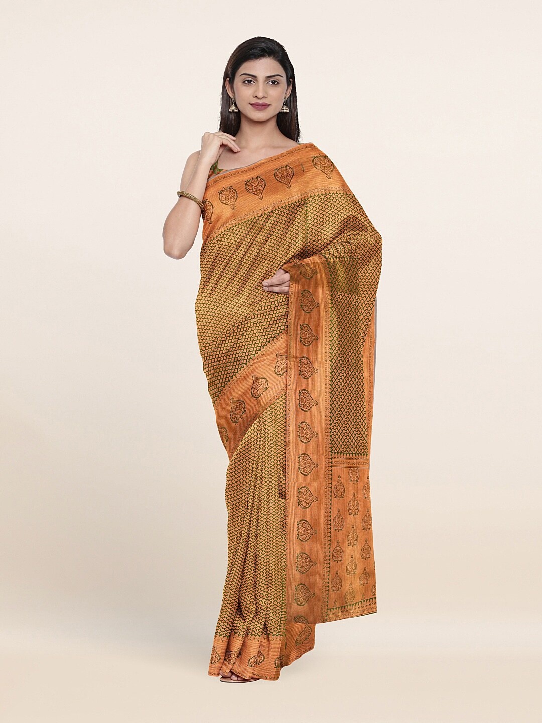 

Pothys Green Woven Design Saree