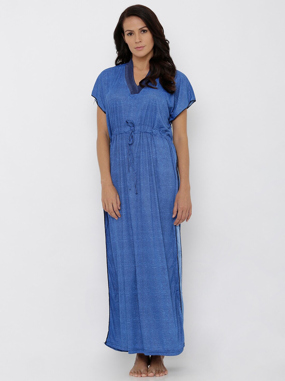 

Pretty Awesome Blue Maxi Kaftan Nightdress