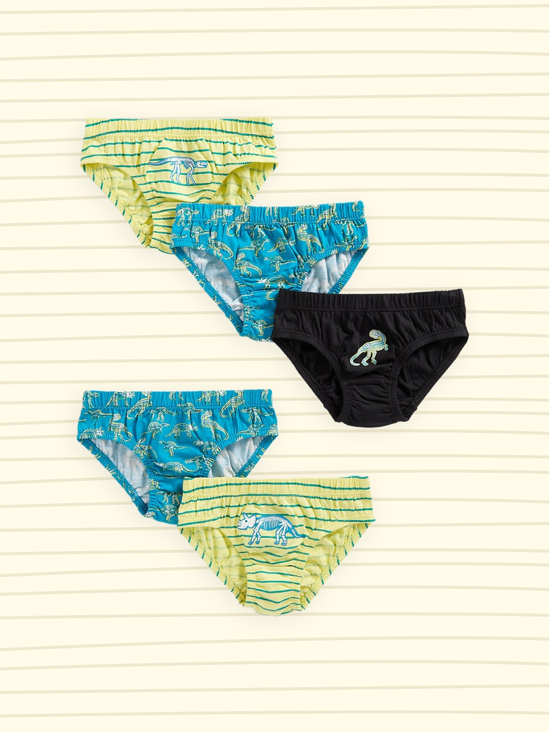 

mothercare Boys Pack of 5 Dino Printed Briefs 410261700009, Multi