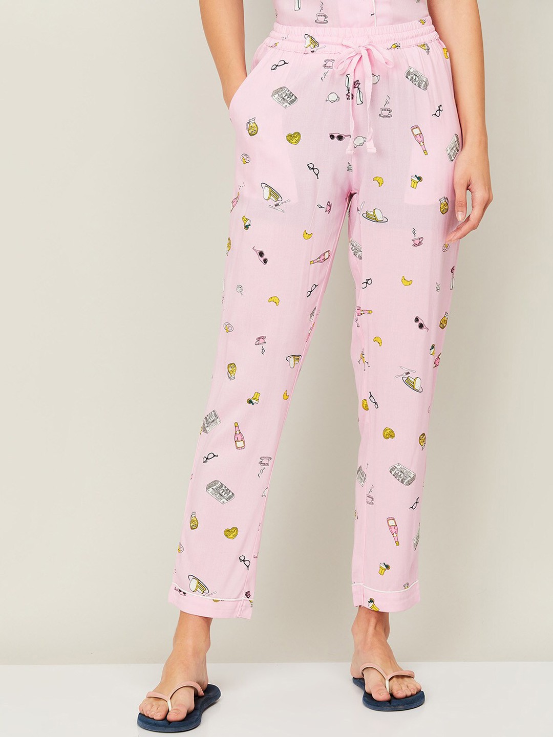 

Ginger by Lifestyle Women Pink Printed Lounge Pants