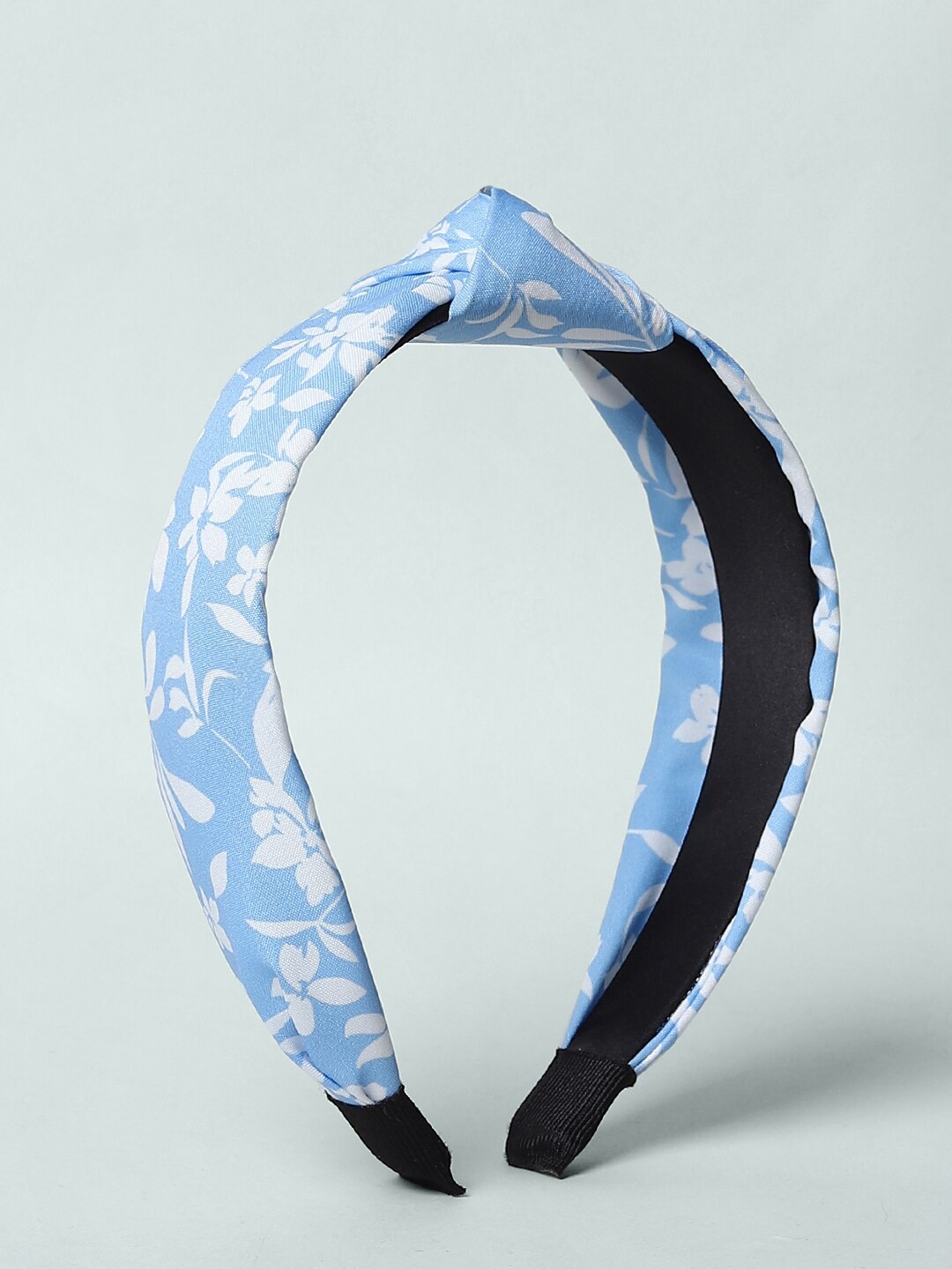 

ONLY Women Blue Floral Printed Knot Headband