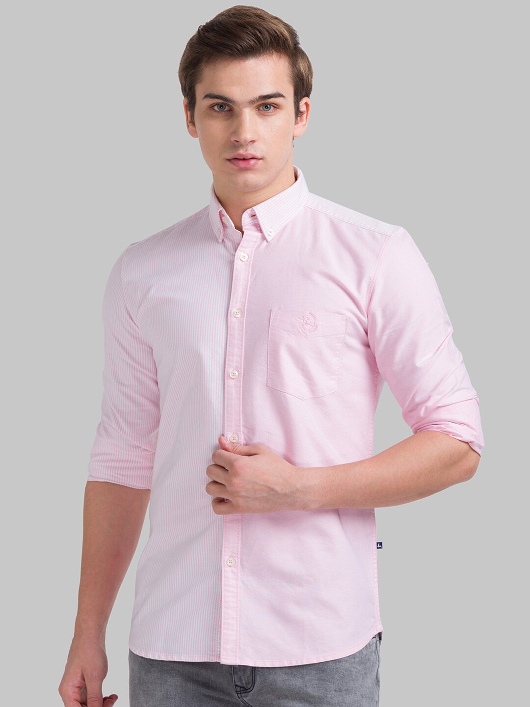 

Parx Men Red Slim Fit Cotton Casual Shirt