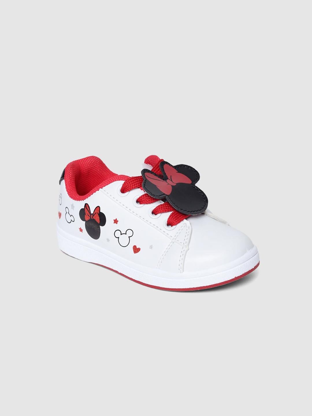 

shoexpress Girls White Minnie Mouse Printed Sneakers