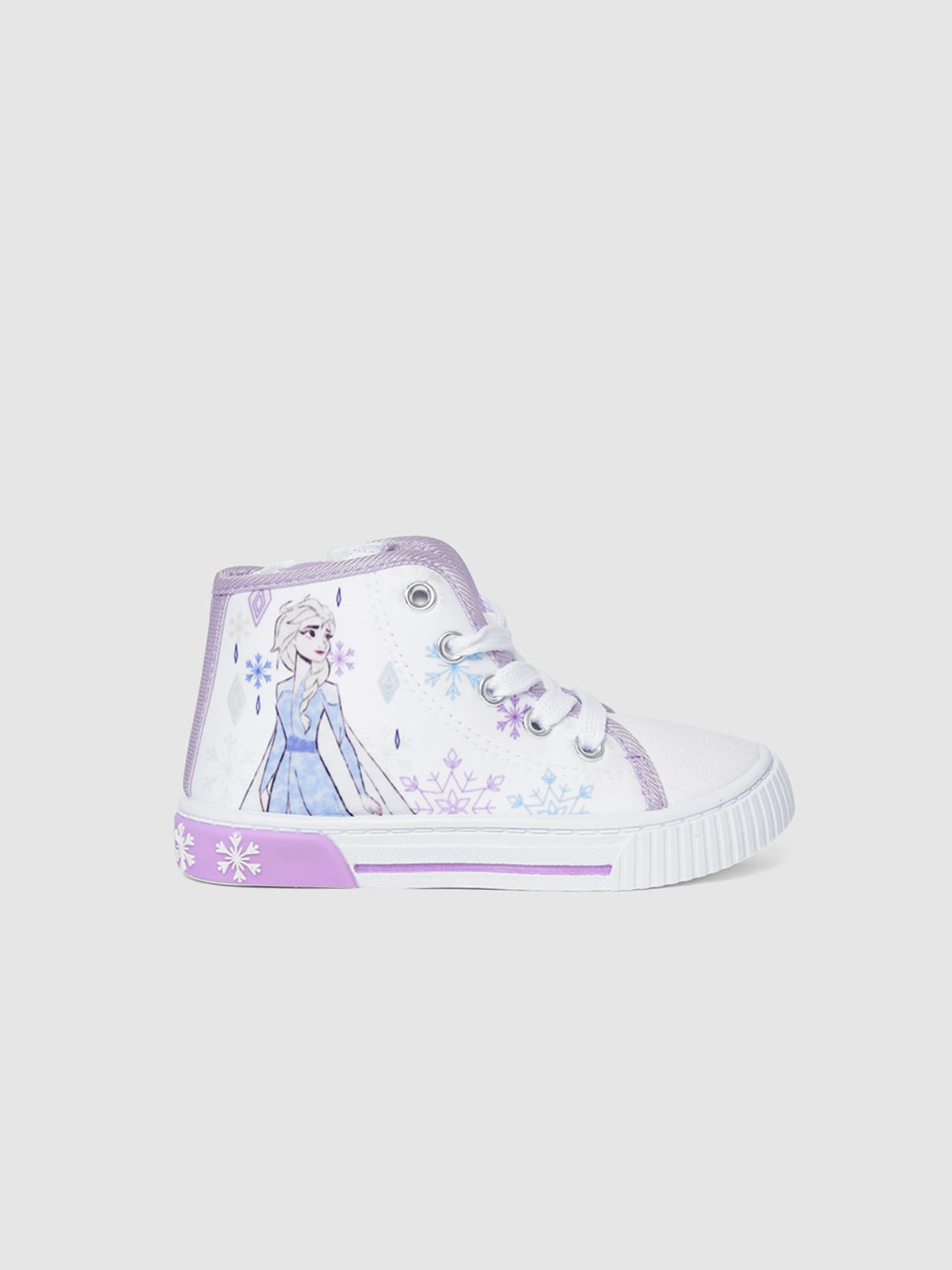 

shoexpress Girls White & Purple Frozen Printed Sneakers
