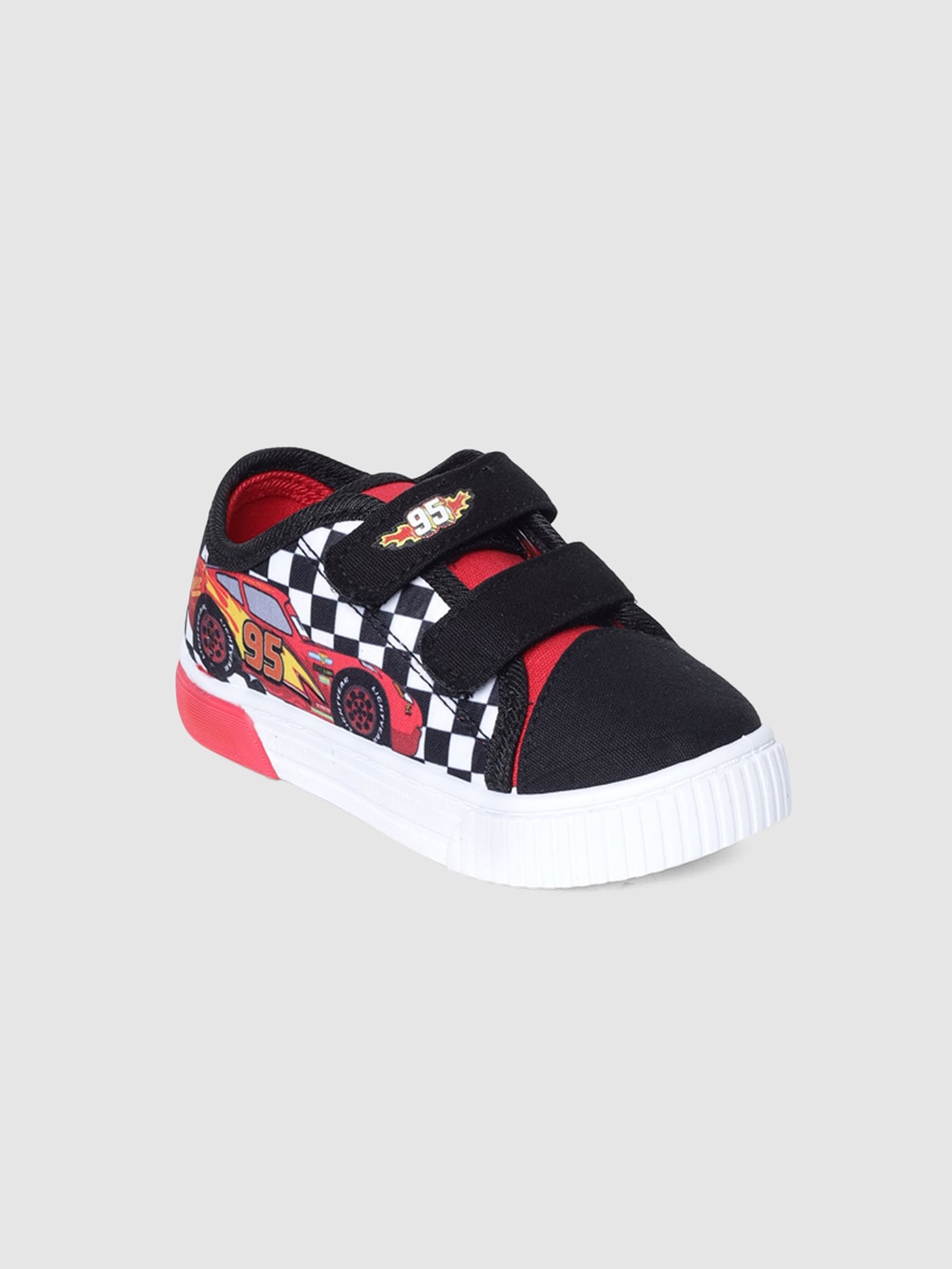 

shoexpress Boys Black Cars Printed PU Sneakers