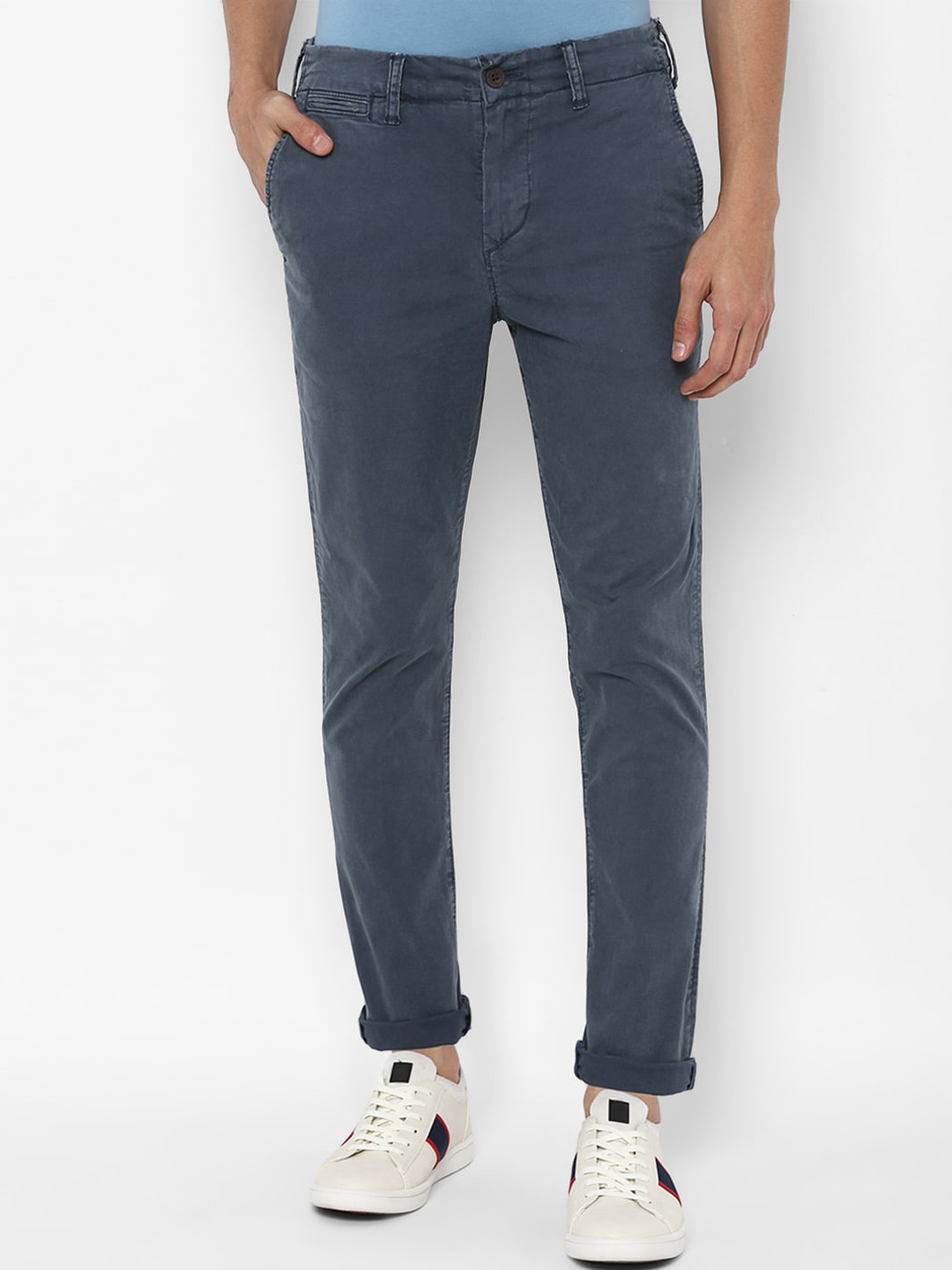 

AMERICAN EAGLE OUTFITTERS Men Blue Light Faded Jeans