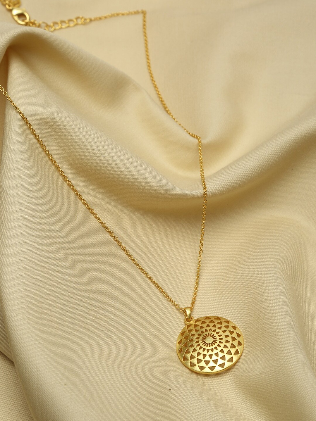 

EK BY EKTA KAPOOR Women 22K Gold Plated Mandala Chain Necklace