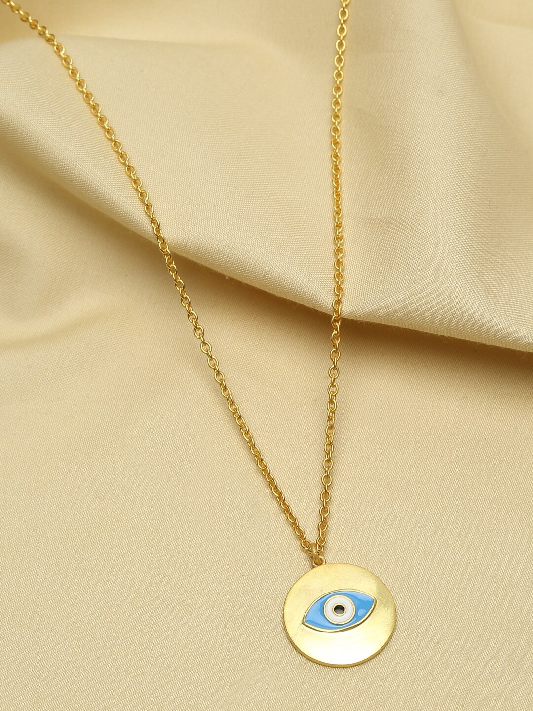 

EK BY EKTA KAPOOR Women 22K Gold-Toned Evil Eye Pendant Necklace