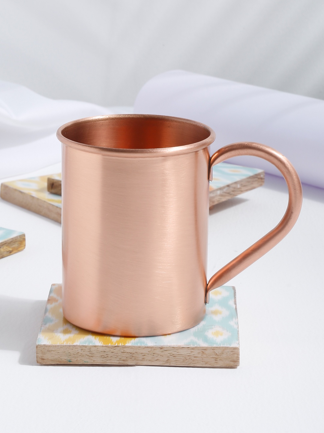 

EK BY EKTA KAPOOR Copper-Toned Solid Glossy Mug 350 ml